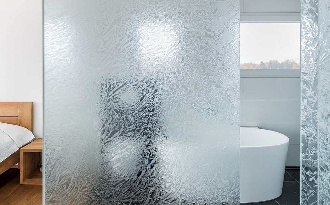 Strukturglas als Sichtschutz mit GM ICE-H® Strukturglas als Sichtschutz mit GM ICE-H®