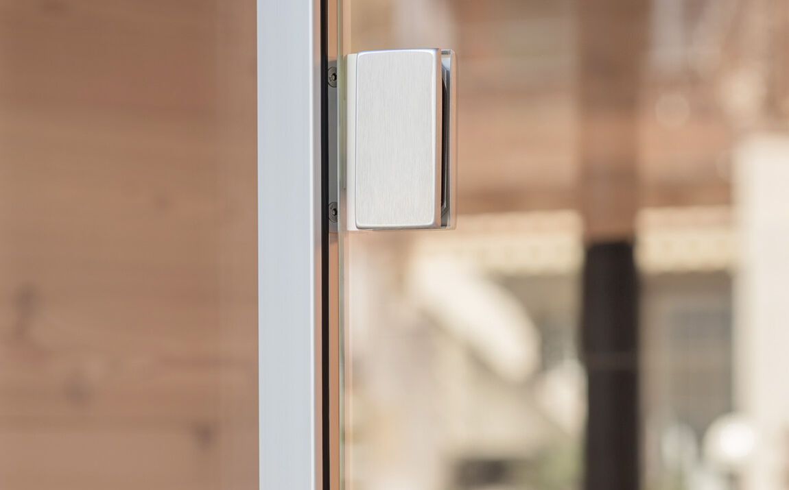 Glastür mit GM Zargenprofile Weishaupt   Glastür mit GM Zargenprofile Weishaupt