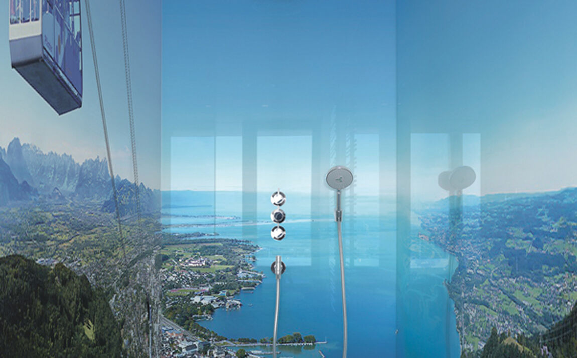 Dusche mit GM Fotodruck Dusche mit GM Fotodruck