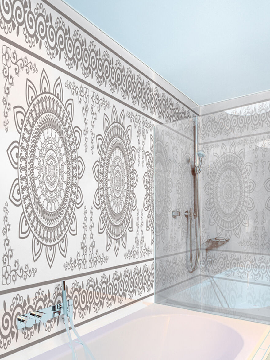 Glaswand mit GM Fotodruck