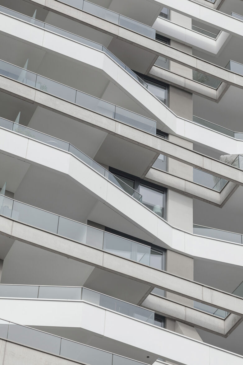 Glas Marte Glasgeländer als Balkon-Absturzsicherung