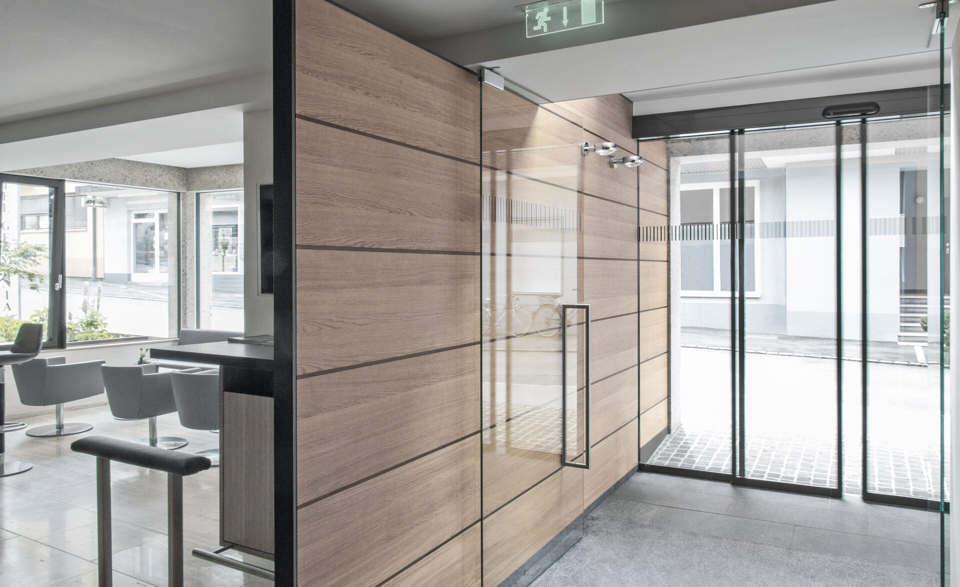 Automatische Glas-Schiebetür