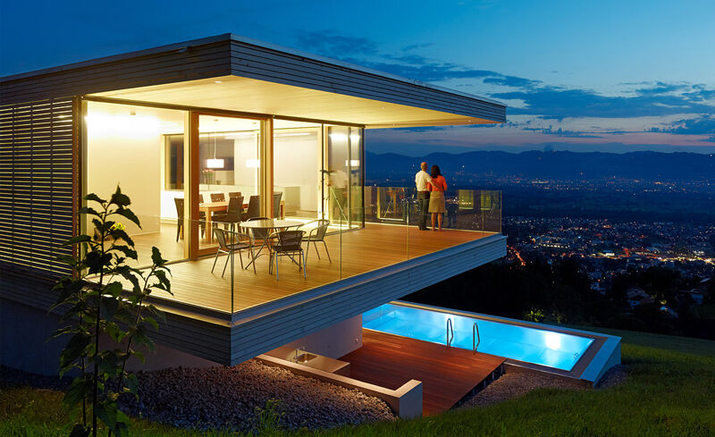 Einfamilienhaus mit GM RAILING Solo 