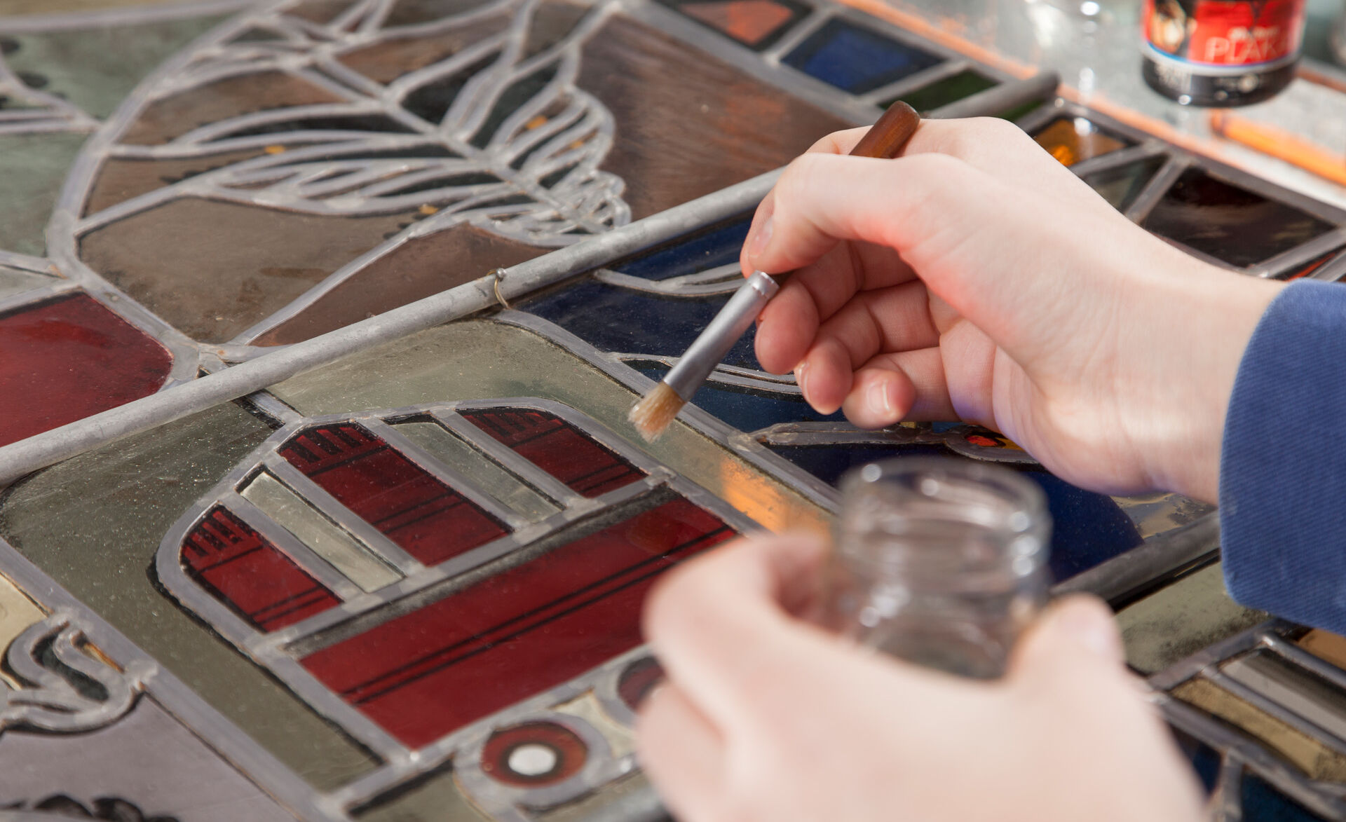 Reparatur Bleiverglasung