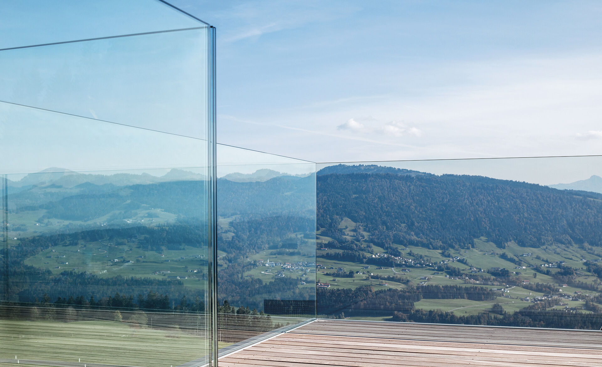 Terrasse mit GM Railing Uni Part Sulzberg 