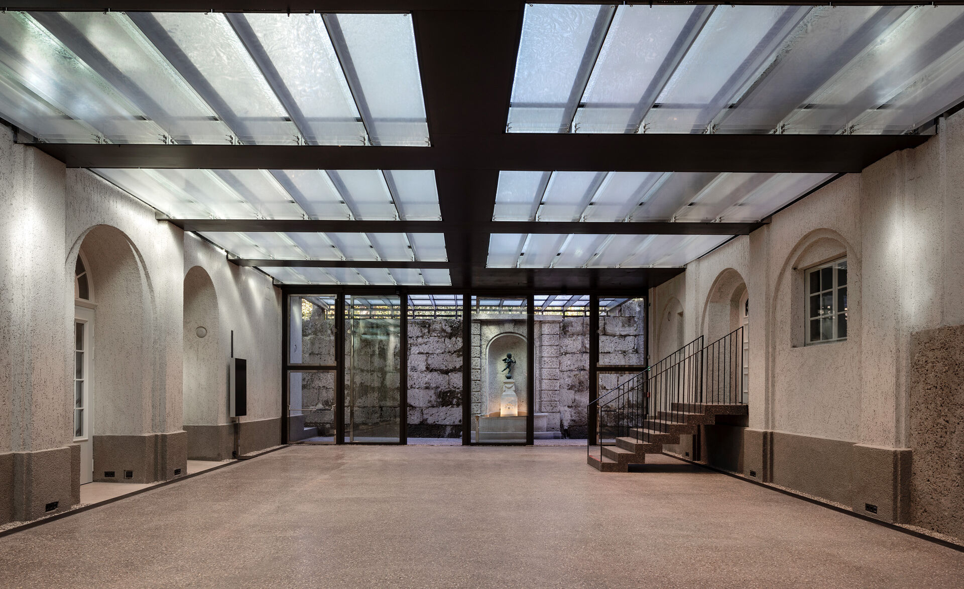 Betretbares Strukturglas