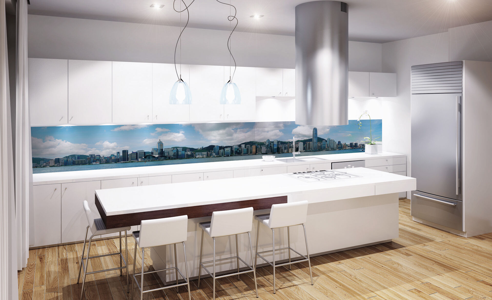 Glasrückwand mit Fotodruck Glasrückwand mit Fotodruck