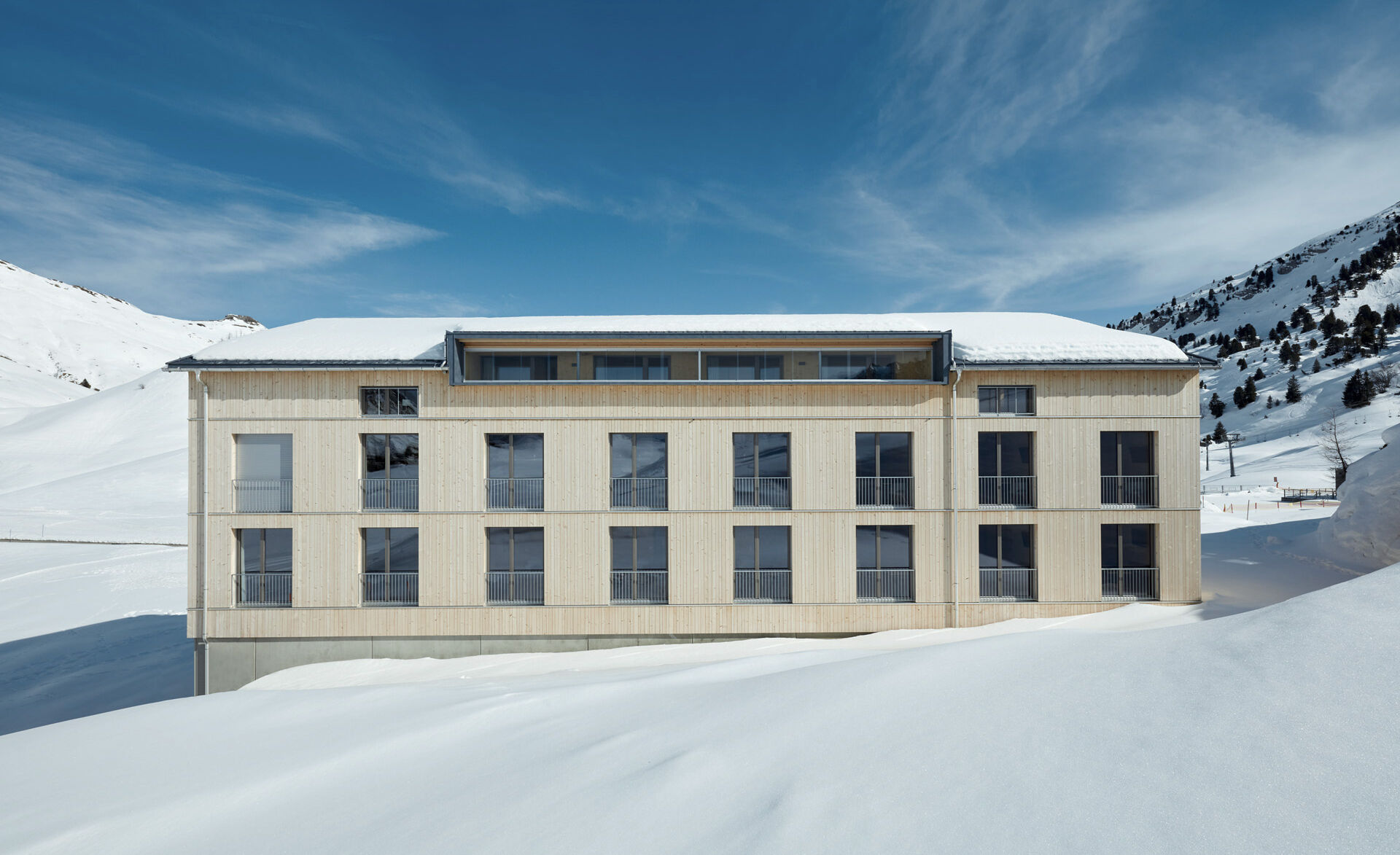 Teamhotel Salober, mitgestaltet von Glas Marte