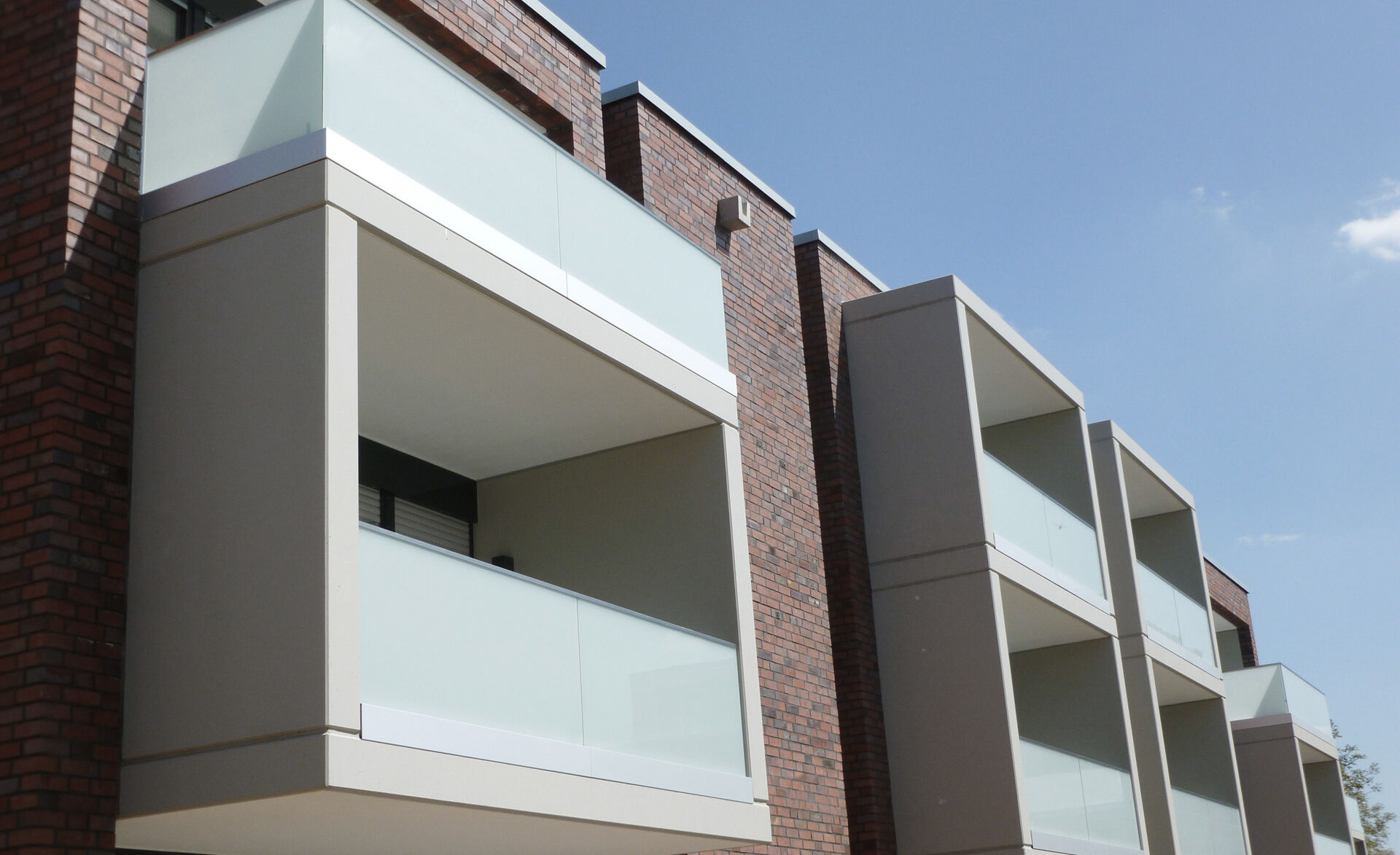 Balkone mit Glasgeländer GM RAILING® DOUBLE