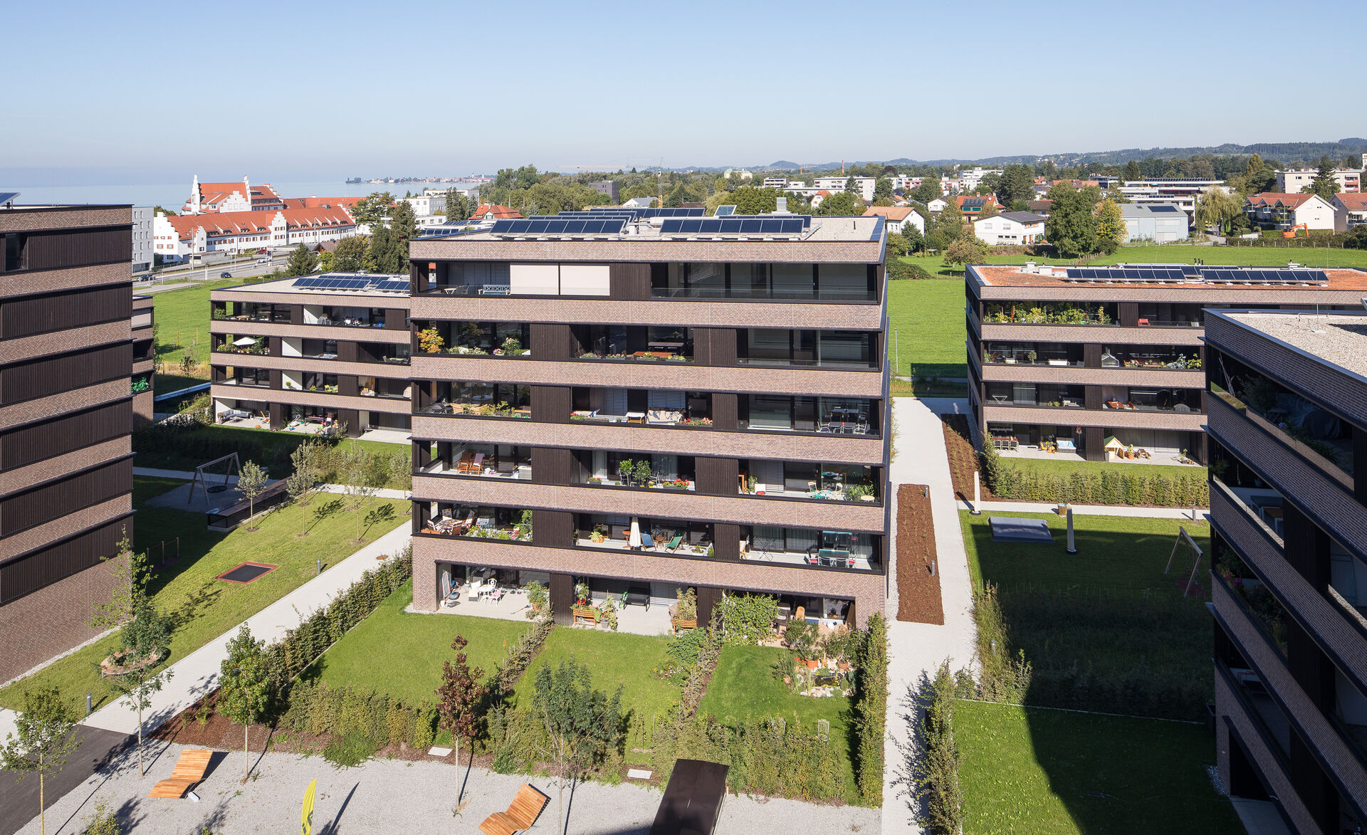 Balkone mit GM RAILING® UNI im Seedomizil Lochau