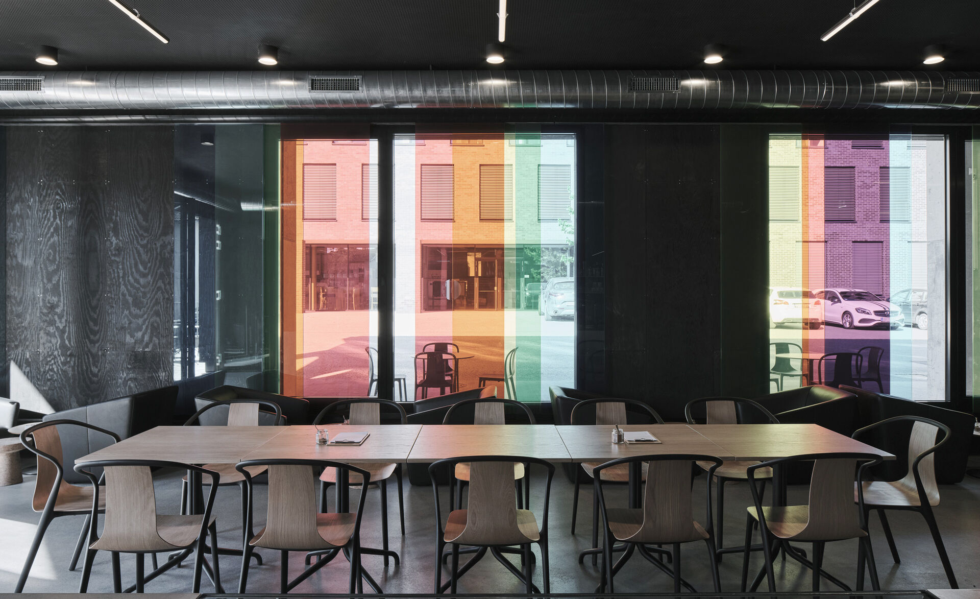 Schiebesystem aus VSG mit GM LIGHTROLL