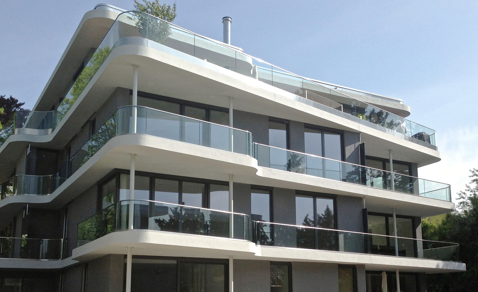 GM RAILING® BENT: for curved glass railings