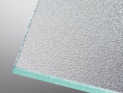 GM Ornamentglas  Detailansicht einer Glasscheibe: GM Ornamentglas