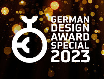 Glas Marte wird mit German Design Award für verchromte Glasoberfläche ausgezeichnet.