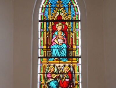 Restauration-Bleiverglasung-kapelle-rickenbach-mutter-gottes-glasmalerei-wolfurt