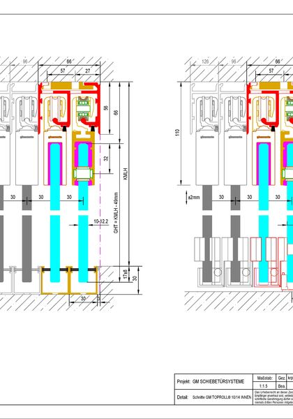 GM TOPROLL® 10/14 innen Detailzeichnung: GM TOPROLL® 10/14 innen