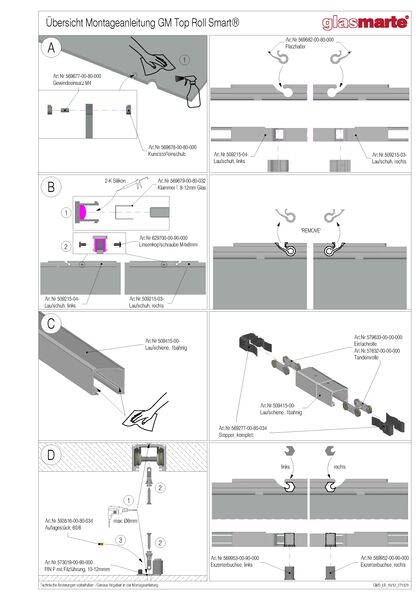 Montageanleitung: GM TOPROLL® SMART