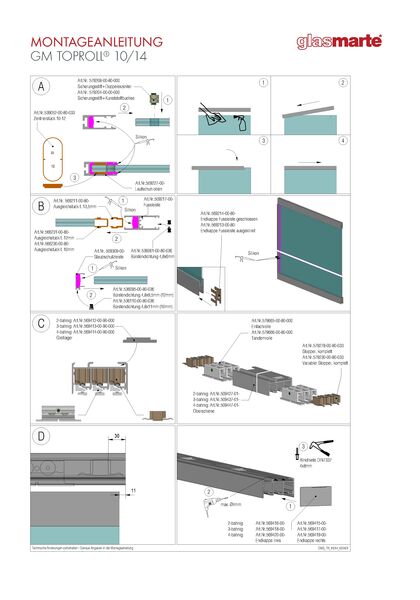 Montageanleitung: Schiebesystem GM TOPROLL® 15/24
